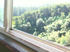 Blasen, Kleid, Handjob, Im freien, Pov, Öffentlich, Muschi, Spanner