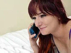 dark haired Nympho Ariel Blue Begs Her Step Brother to spunk in her throat