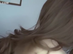 Admirable oriental girl having a hot fetish fun