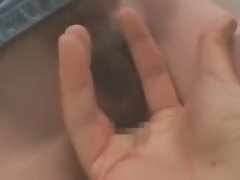 Grote mammen, Sperma shot, Sperma in gezicht, Vingeren, Japaans, Gezichtspunt