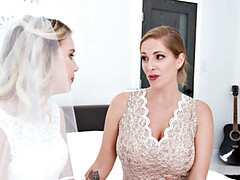 Dormitorio, Rubia, Novia, Vestido, Lencería, Al aire libre, Coño, Tetas