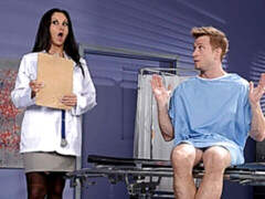 ぽっちゃり, デカ尻, デカパイ, フェラチオ, 医者, バック, 下着, 淫乱熟女