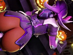 3d, デカチン, デカパイ, 中出し, イく瞬間, 馬乗り, フェラする, オッパイの