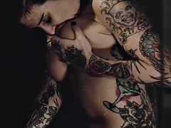 茶髪の, 大学生, 指いじり, ハードコア, キス, レズビアン, なめる, シャワー