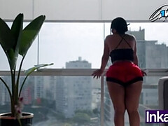 Cul, Brésilienne, Pieds, Fétiche, Interracial, Fille latino, Seins naturels, Nénés