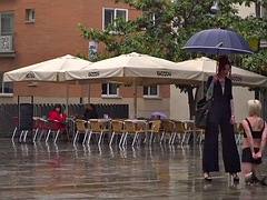 Blondine, Fesselspiele, Im freien, Öffentlich, Rotschopf, Tätowierung, Jungendliche (18+), Titten