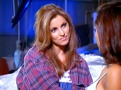 美女, デカパイ, ブロンド, 茶髪の, ラティーナ, レズビアン, マッサージ, ヴィンテージ