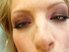 Cayenne Klein is so wet for you that her pussy lips glisten with desire
