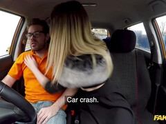 美女, 巨乳な, 車, チン, ヨーロピアン, ハードコア, Hd, 現実