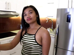 Cute Filipina maid is getting fucked by a rich person