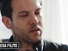 Bellesa - Big tit ebony Jenna Foxx fucks her inked BF