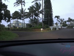 お尻, ビーチ, オーガズム, ハメ撮り, 公共, オマンコ, ガリガリ, おもらし
