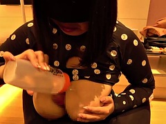 素人, アジア人, デカパイ, 日本人, オッパイの