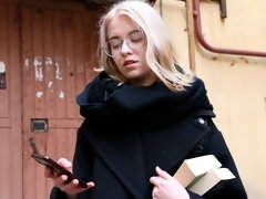 Rubia, Mamada, Gafas, Pajear, Adolescente, Tetas