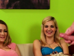 ブロンド, イギリス人, 着衣女と全裸男, Hd, 三人, のぞき