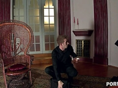 アナル, アスtoマウス, イく瞬間, 顔射, 目瞪口呆, レザー, 赤毛, タトゥー