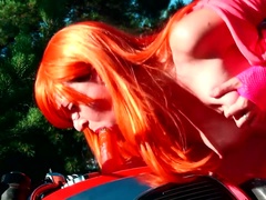 Fétiche, Hd, Orgasme, De plein air, Petite femme, Public, Solo, Adolescente