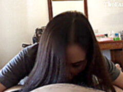 Pov, asian teenage girl, deep throat
