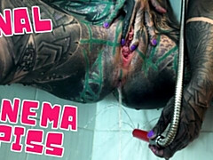 In den arsch, Aus dem arsch in den mund, Dildo, Frau, Masturbation, Piercing, Solo, Weibliche ejakulation
