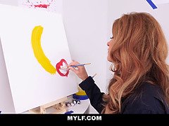 Spermaladung, Kehlenfick, Lecken, Milf, Mutti, Natürlichen titten, Muschi, Titten