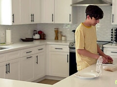 Rubia, Mamada, Estilo perrito, Familia, Bragas, Montar, Adolescente, Hilo dental