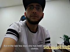 Grosser schwanz, Aufs gesicht abspritzen, Hardcore, Latina, Büro, Spanisch, Jungendliche (18+), Titten