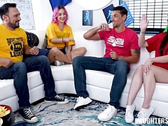 デカ尻, 茶髪の, イく瞬間, グループ, 毛深い, Hd, 淫乱熟女, アウトドア