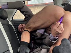 Amateur, Verga grande, Negro, Coche, Consolador, Penetracion con puños, Gay, Sexo duro