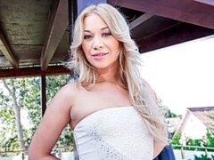 デカ尻, デカチン, デカパイ, ブロンド, フェラチオ, バック, 淫乱熟女, アウトドア