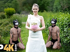 Novia, Checa, Sexo duro, Hd, Público, Medias largas, Boda, Extraño