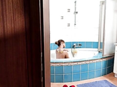 デカチン, デカパイ, ブロンド, フェラチオ, バック, 淫乱熟女, 裸, ハメ撮り