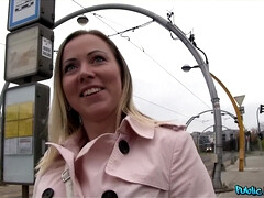 Cul, Blonde, Bottes, Mignonne, Tchèque, Piercing, Pov, Public