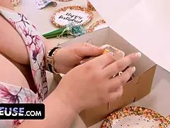 デカパイ, フェラチオ, Hd, 熟年, 淫乱熟女, 赤毛, ラフ, 叫ぶ