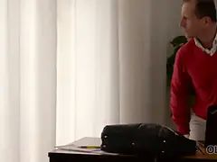 18, フェラチオ, チェコ, 爸, Hd, なめる, 熟年, ティーン