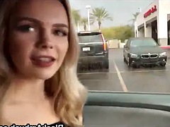 blonde teen ambushed by huge black man