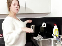 お尻, 美人, カワイイ, イマラチオ, 巨大, 乳首, オーガズム, シャワー