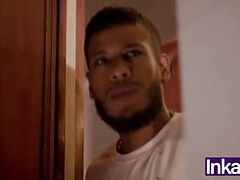 お尻, デカパイ, 足, 巨大, ラティーナ, マッサージ, 怪物, 一人