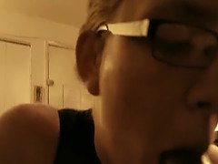 Cuckold wifey sucks and nails while hubby watch's