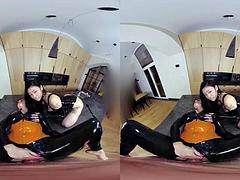 Dreidimensional, Asiatisch, Schwarz, Blondine, Schwarz, Pov, Realität