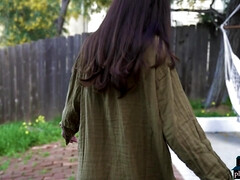 お尻, デカ尻, 茶髪の, ラティーナ, 自然山雀, アウトドア, ソフトコア, 一人