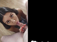 18 años, Amateur, Mamada, Morena, Garganta profunda, Casero, Pov, Adolescente