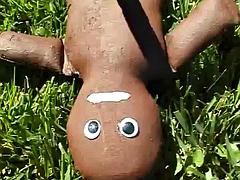 アナル, デカチン, 黒人, ブロンド, フェラチオ, 黒人