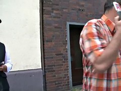 Braunhaarige, Europäisch, Im freien, Öffentlich, Realität