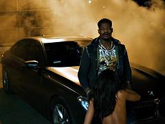 Grote mammen, Zwart, Pijpbeurt, Bruinharig, Zwart, Interraciaal, Rijden, Trio