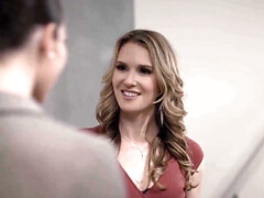 美女, デカパイ, ブロンド, フェラチオ, オーガズム, 現実, タトゥー, 妻