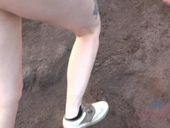 Leie, Arsch, Strand, Freundin, Pov, Öffentlich, Muschi, Dürr