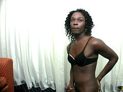 Dark flesh tranny milks her gigantic black shecock