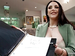 Americano, Chica, Tetas grandes, Mamada, Interracial, Mamá, Monstruo, Tetas