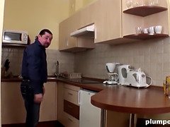 お尻, ぽっちゃり, フェラチオ, 茶髪の, オナニー, 熟年, オマンコ, 叫ぶ
