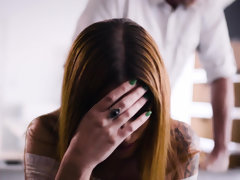 Scarlett Mae getting punished by her father-in-law for cheating